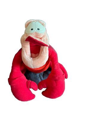 Vintage Sebastian Walt Disney World Plush Crab The Little Mermaid